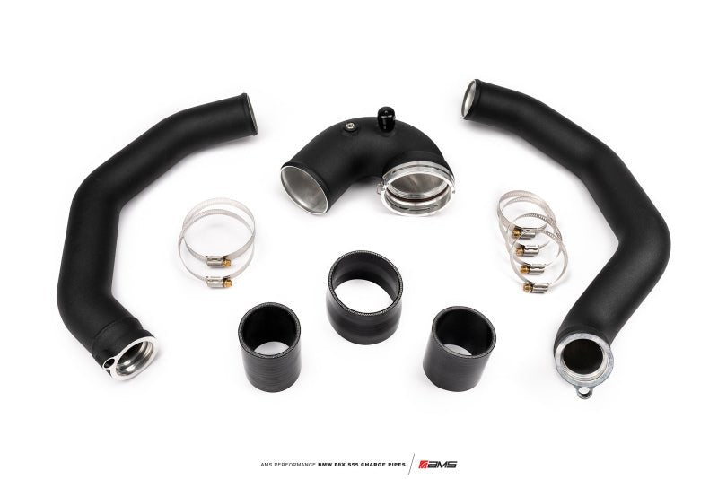 AMS Performance 15 - 18 BMW M3 / 15 - 20 BMW M4 w/ S55 3.0L Turbo Engine Charge Pipes - CPC Performance