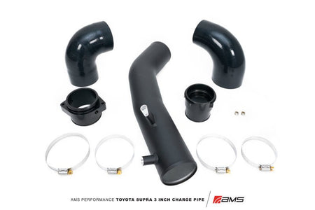 AMS Performance 2020+ Toyota Supra A90 Aluminum 3in Charge Pipe Kit - CPC Performance