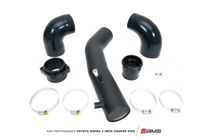 AMS Performance 2020+ Toyota Supra A90 Aluminum 3in Charge Pipe Kit - CPC Performance