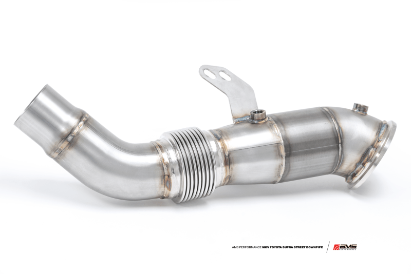 AMS Performance 2020+ Toyota Supra A90 Street Downpipe w/GESI Catalytic Converter - CPC Performance