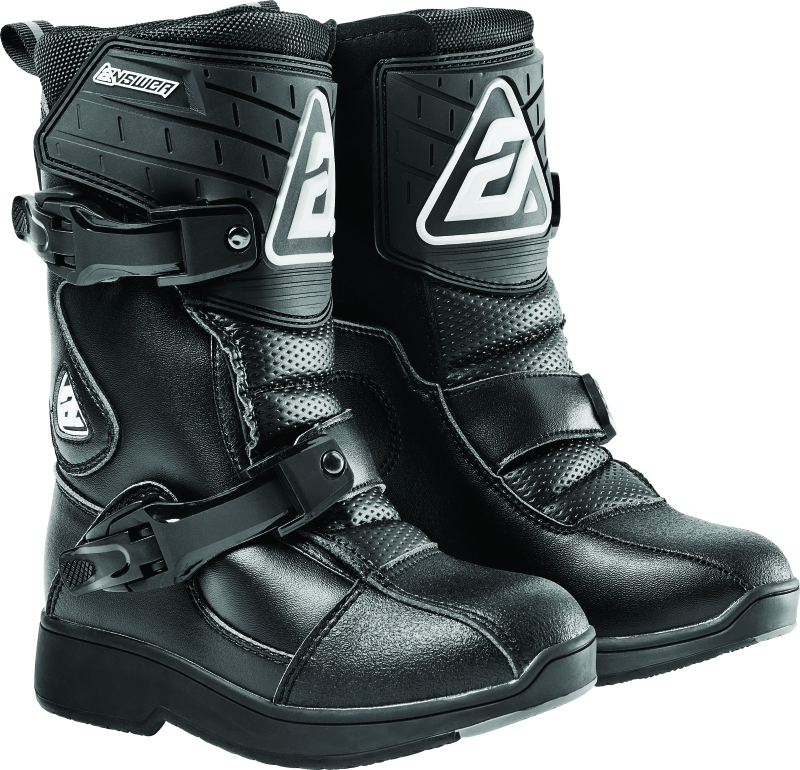Answer Peewee Boot Black Youth Size - 13 - CPC Performance