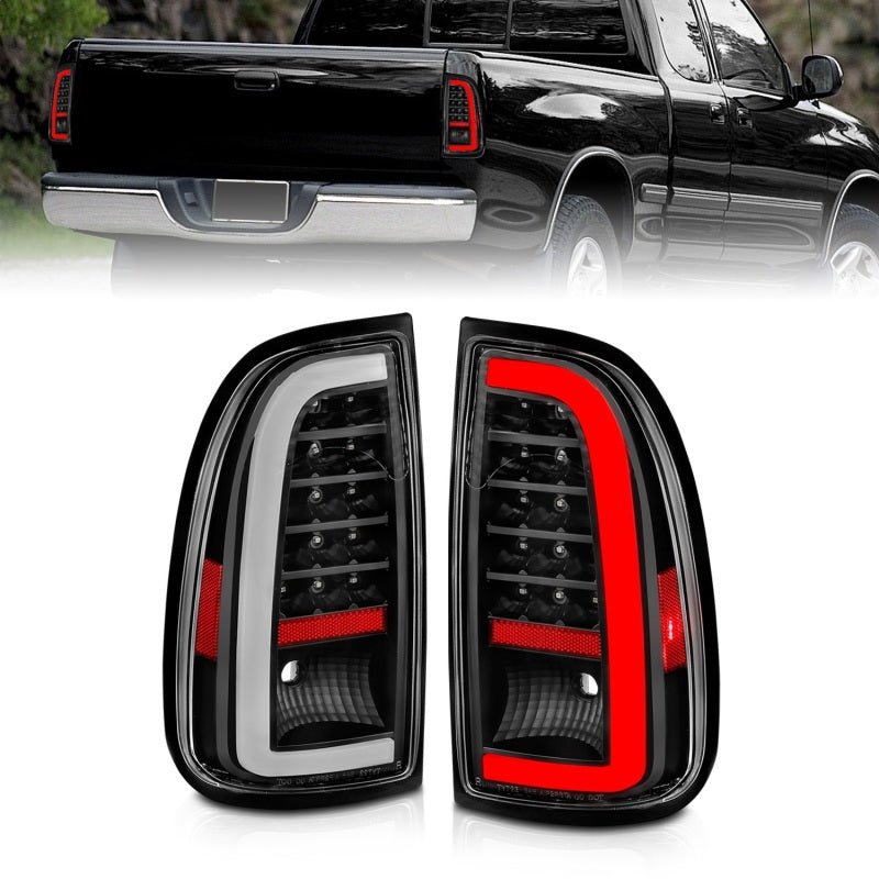 ANZO 00 - 06 Toyota Tundra LED Taillights w/ Light Bar Black Housing Clear Lens - CPC Performance