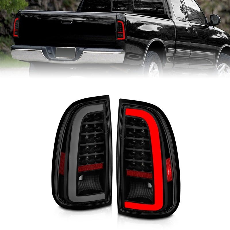 ANZO 00 - 06 Toyota Tundra (Std. Bed/Reg Cab) LED Taillights w/Light Bar Black Housing Smoke Lens - CPC Performance