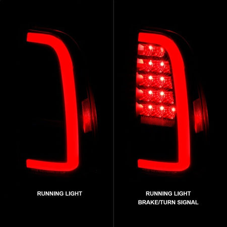 ANZO 00 - 06 Toyota Tundra (Std. Bed/Reg Cab) LED Taillights w/Light Bar Black Housing Smoke Lens - CPC Performance