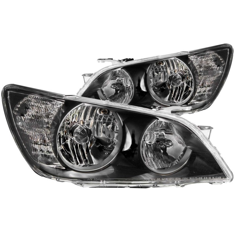 ANZO 01 - 05 Lexus IS300 Crystal Headlights Black - CPC Performance