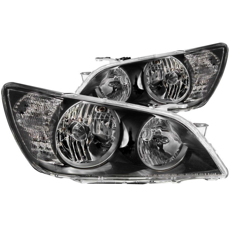 ANZO 01 - 05 Lexus IS300 Crystal Headlights Black - CPC Performance