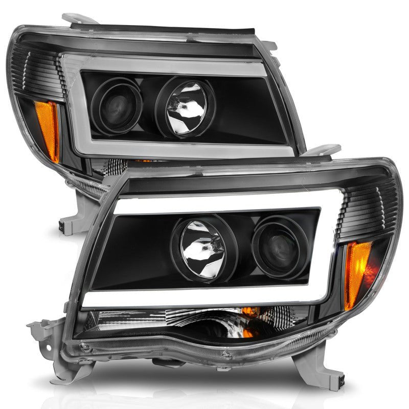 ANZO 05 - 09 Toyota Tacoma Projector Light Bar Style Headlights w/ C Light Bar - CPC Performance
