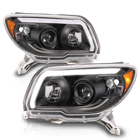 ANZO 06 - 09 Toyota 4 Runner Projector Headlights Plank Style - Black - CPC Performance