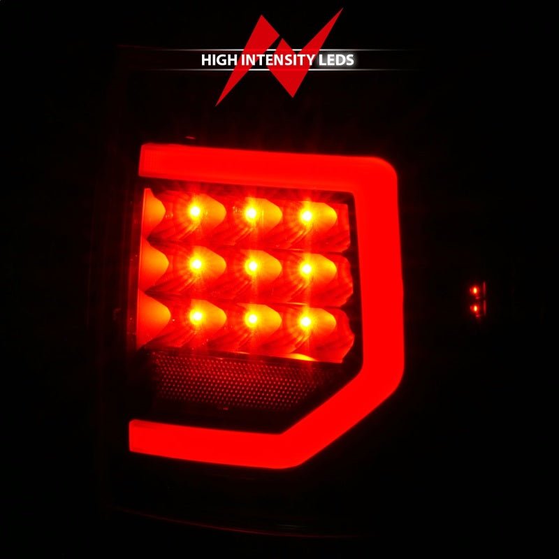 ANZO 07 - 11 Toyota Tundra Full LED Taillights Black Housing Clear Lens G2 (w/C light Bars) - CPC Performance