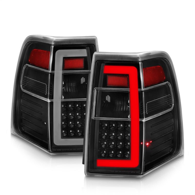 ANZO 07 - 17 Ford Expedition LED Taillights w/ Light Bar Black Housing Clear Lens - CPC Performance