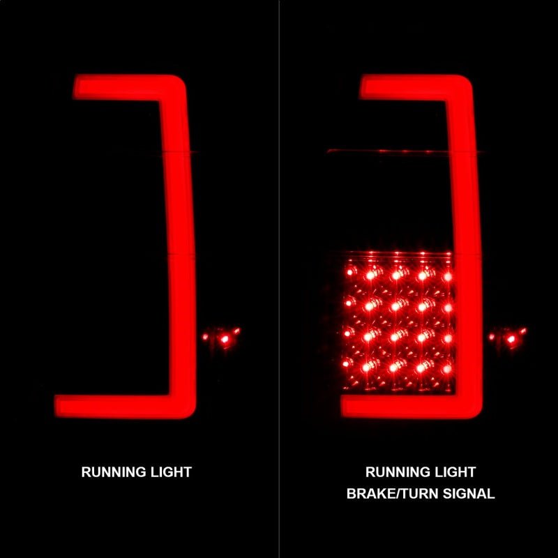 ANZO 07 - 17 Ford Expedition LED Taillights w/ Light Bar Black Housing Clear Lens - CPC Performance