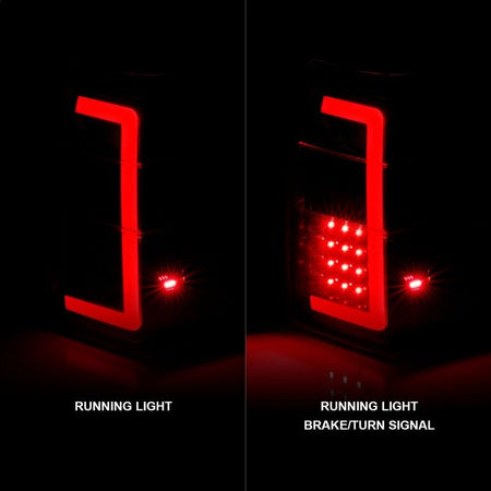 ANZO 07 - 17 Ford Expedition LED Taillights w/ Light Bar Black Housing Smoke Lens - CPC Performance
