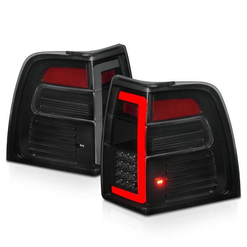 ANZO 07 - 17 Ford Expedition LED Taillights w/ Light Bar Black Housing Smoke Lens - CPC Performance