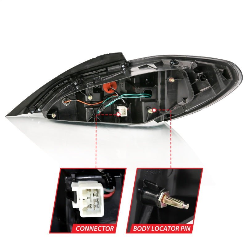 ANZO 10 - 13 Hyundai Genesis 2DR LED Taillights Smoke - CPC Performance