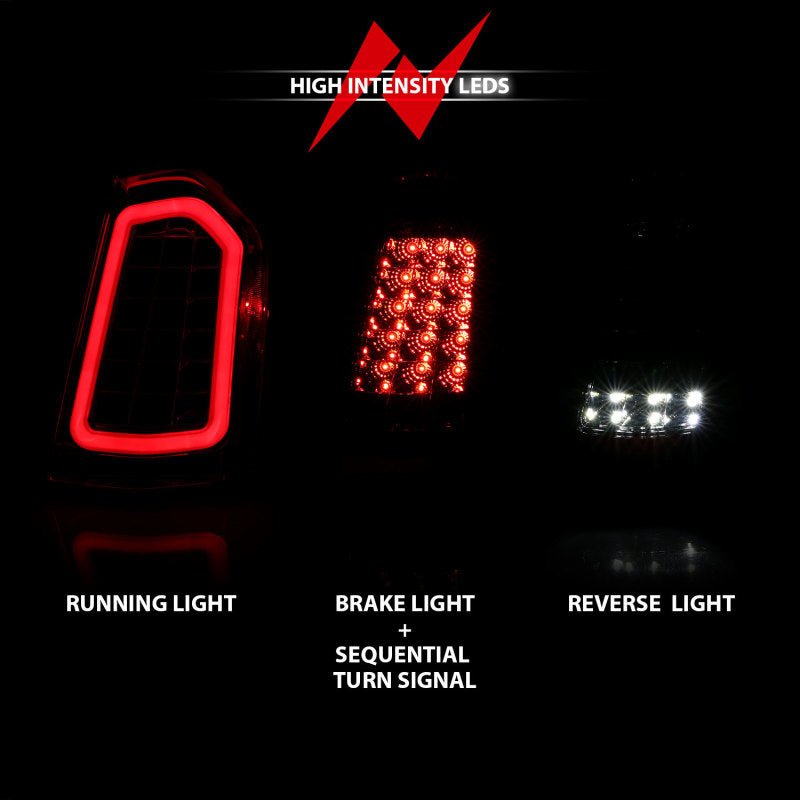 ANZO 11 - 14 Chrysler 300 LED Taillights Black w/ Sequential - CPC Performance