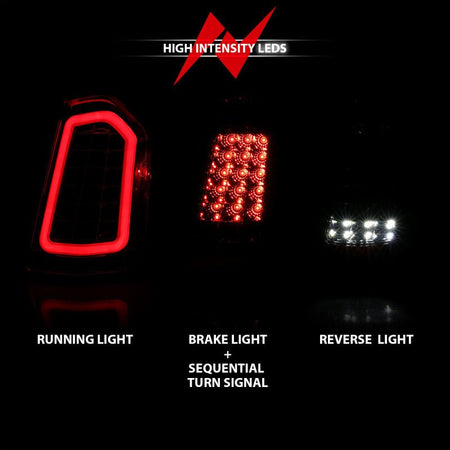 ANZO 11 - 14 Chrysler 300 LED Taillights Black w/ Sequential - CPC Performance