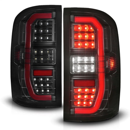 ANZO 14 - 18 GMC Sierra 1500 Full LED Taillights Black Housing Smoke Lens (w/C Light Bars) - CPC Performance