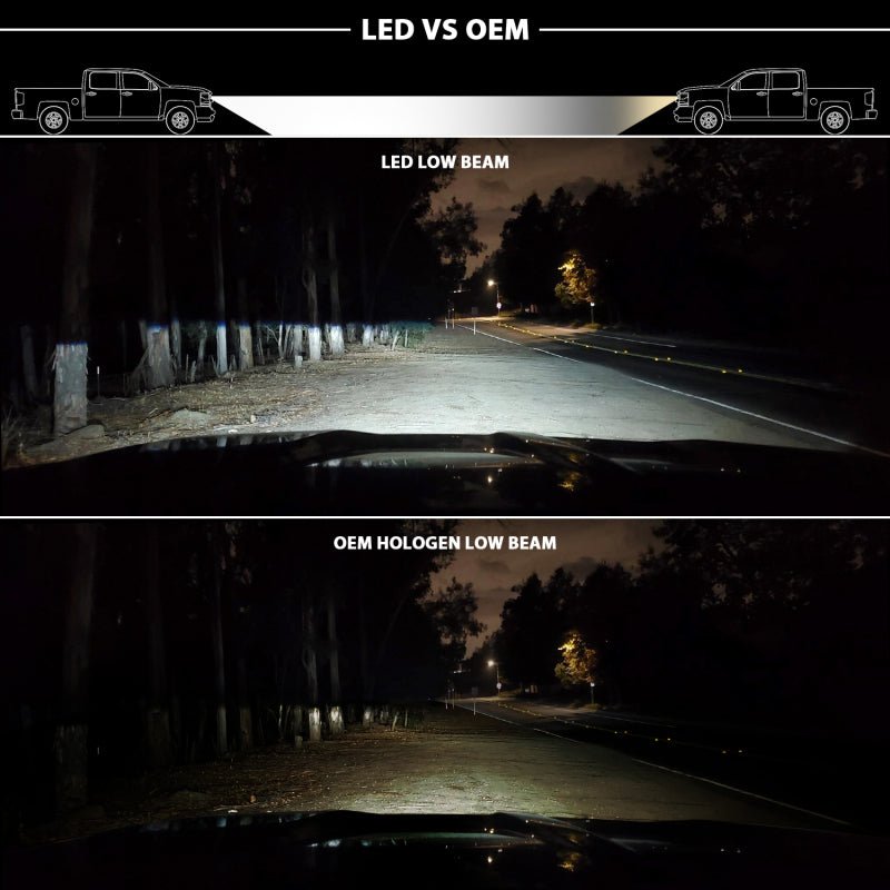 ANZO 15 - 20 Chevy Tahoe/Suburban LED Light Bar Style Headlights Black w/Sequential w/DRL w/Amber - CPC Performance