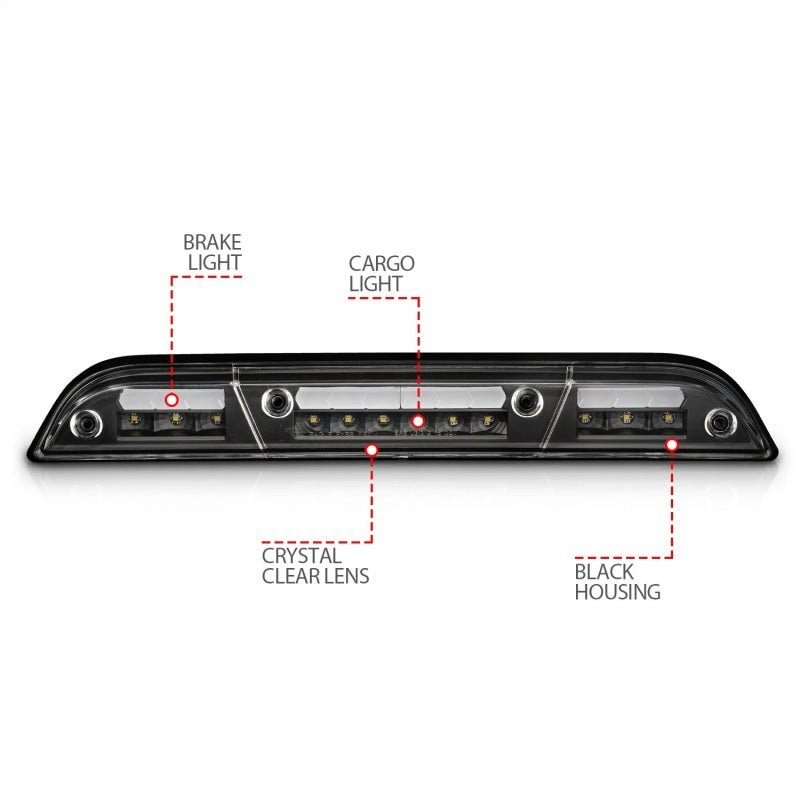 ANZO 15 - 20 Ford F - 250 - F - 550 LED Third Brake Light - Black Housing/Clear Lens - CPC Performance