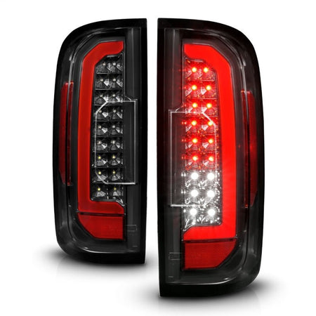 ANZO 15 - 21 GMC Canyon Full LED Taillights w/ Red Lightbar Black Housing/Clear Lens - CPC Performance