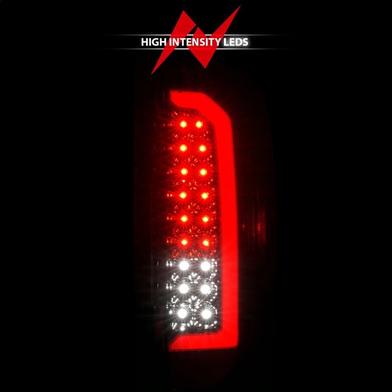 ANZO 15 - 21 GMC Canyon Full LED Taillights w/ Red Lightbar Black Housing/Clear Lens - CPC Performance