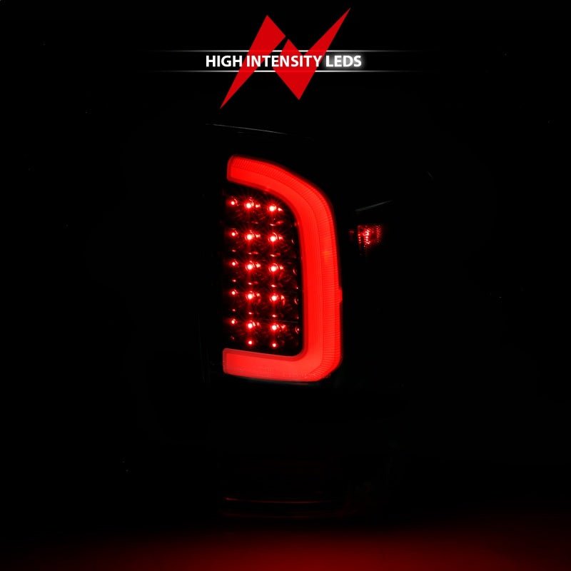 ANZO 16 - 21 Toyota Tacoma LED Tail Lights - w/ Light Bar Sequential Black Housing & Smoke Lens - CPC Performance