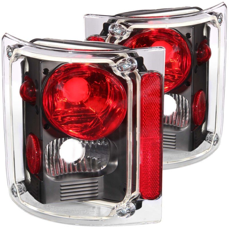 ANZO 1973 - 1987 Chevrolet C 10 Taillights Black - CPC Performance