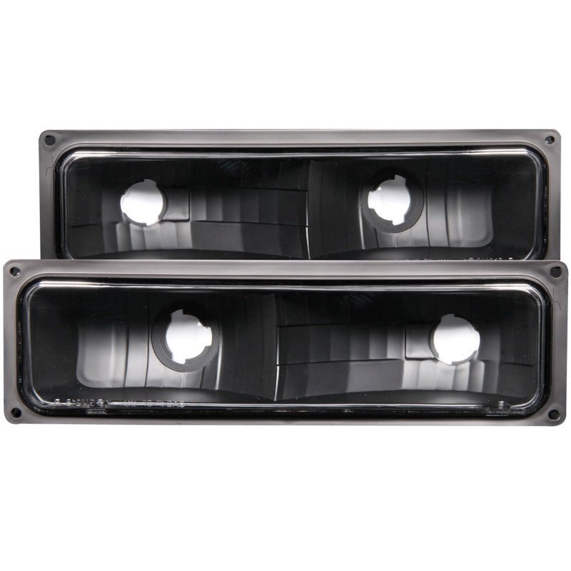 ANZO 1988 - 1998 Chevrolet C1500 Euro Parking Lights Black - CPC Performance