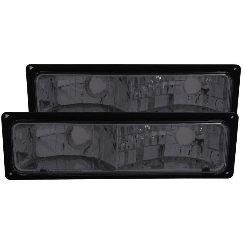 ANZO 1988 - 1998 Chevrolet C1500 Euro Parking Lights Smoke - CPC Performance