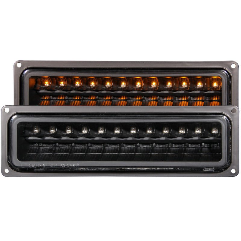 ANZO 1988 - 1998 Chevrolet C1500 LED Parking Lights Black - CPC Performance
