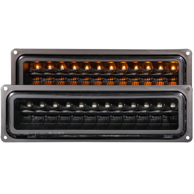ANZO 1988 - 1998 Chevrolet C1500 LED Parking Lights Black - CPC Performance
