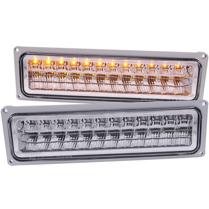 ANZO 1988 - 1998 Chevrolet C1500 LED Parking Lights Chrome - CPC Performance