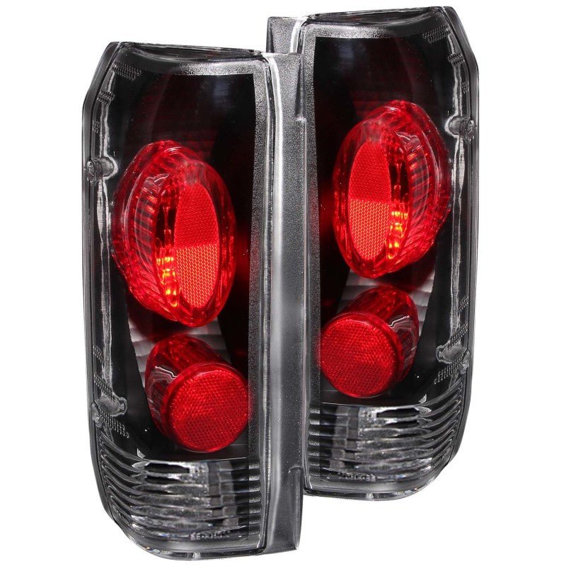 ANZO 1989 - 1996 Ford F - 150 Taillights Black - CPC Performance