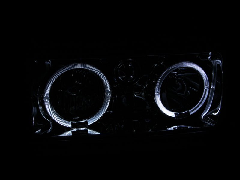 ANZO 1991 - 1994 Toyota Land Cruiser Crystal Headlights w/ Halo Chrome - CPC Performance