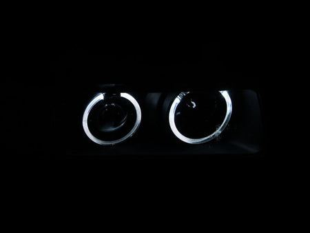 ANZO 1992 - 1998 BMW 3 Series E36 Projector Headlights w/ Halo Black G2 1 pc - CPC Performance