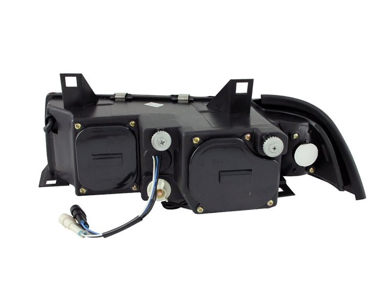 ANZO 1992 - 1998 BMW 3 Series E36 Projector Headlights w/ Halo Black G2 1 pc - CPC Performance