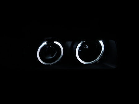 ANZO 1992 - 1998 BMW 3 Series E36 Projector Headlights w/ Halo Black G2 1 pc - CPC Performance
