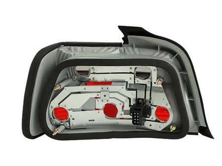 ANZO 1992 - 1998 BMW 3 Series E36 Sedan Taillights Red/Smoke - CPC Performance