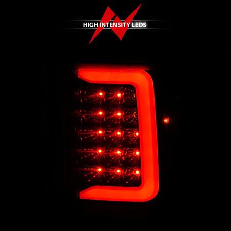 ANZO 1993 - 1997 Ford Ranger LED Tail Lights w/ Light Bar Black Housing Smoked Lens - CPC Performance