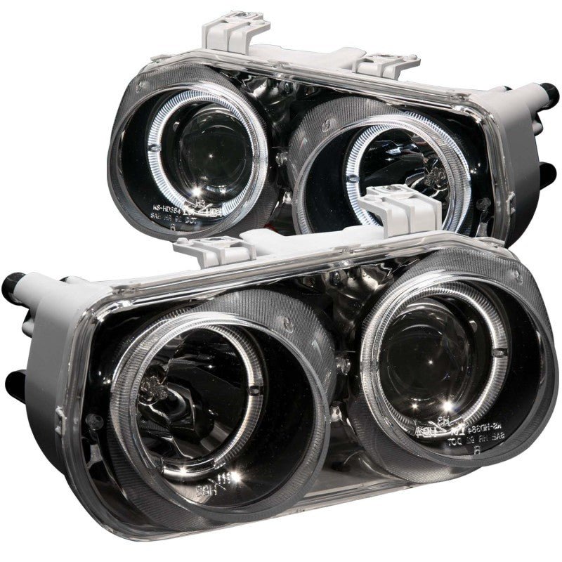 ANZO 1994 - 1997 Acura Integra Projector Headlights w/ Halo Black - CPC Performance