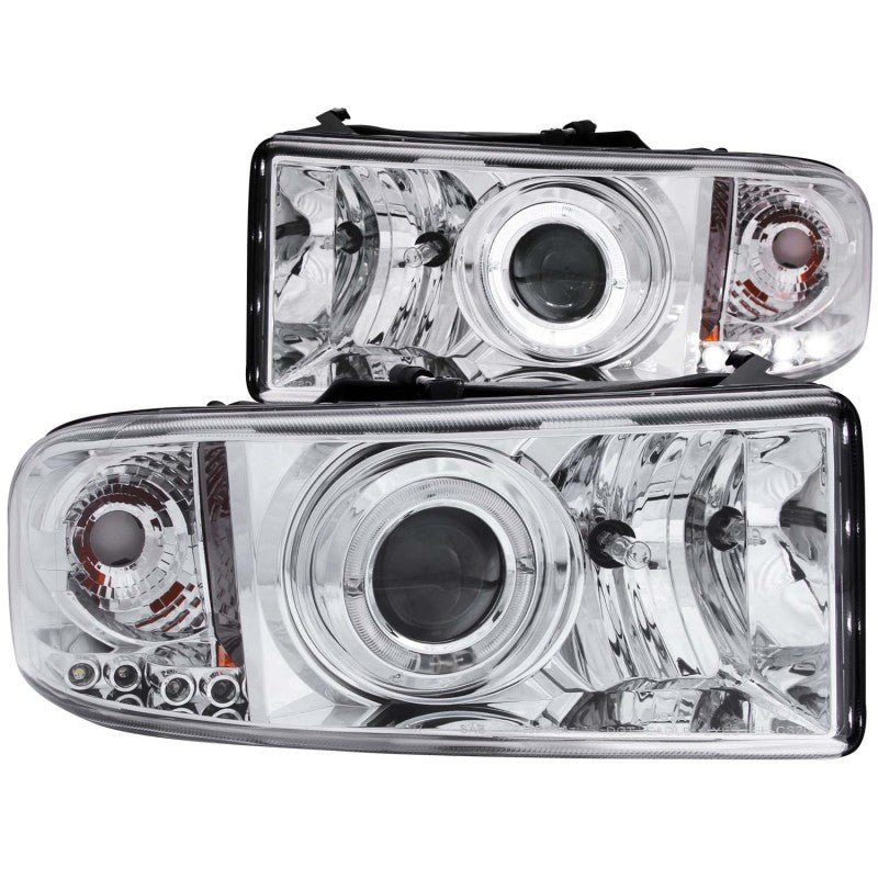 ANZO 1994 - 2001 Dodge Ram Projector Headlights w/ Halo Chrome - CPC Performance