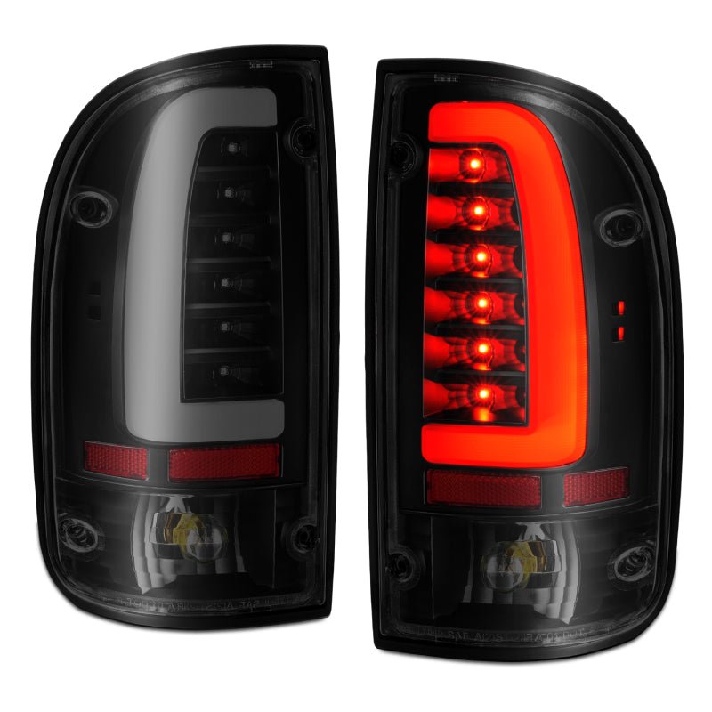 ANZO 1995 - 2000 Toyota Tacoma LED Taillights Black Housing Smoke Lens (Pair) - CPC Performance