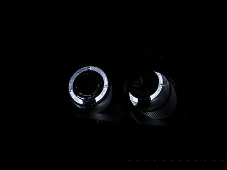 ANZO 1996 - 1998 Honda Civic Projector Headlights w/ Halo Black - CPC Performance