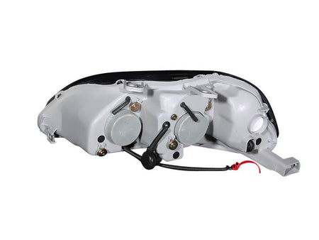ANZO 1996 - 1998 Honda Civic Projector Headlights w/ Halo Black - CPC Performance