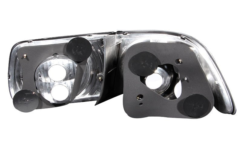 ANZO 1996 - 2000 Honda Civic Coupe Taillights Black - CPC Performance