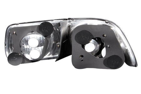 ANZO 1996 - 2000 Honda Civic Coupe Taillights Black - CPC Performance