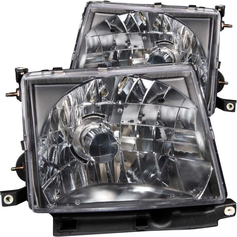 ANZO 1997 - 2000 Toyota Tacoma Crystal Headlights Black - CPC Performance