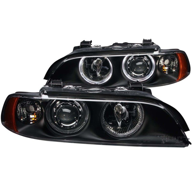 ANZO 1997 - 2001 BMW 5 Series Projector Headlights w/ Halo Black - CPC Performance