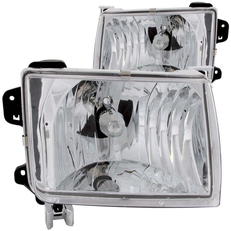 ANZO 1998 - 2000 Nissan Frontier Crystal Headlights Chrome - CPC Performance