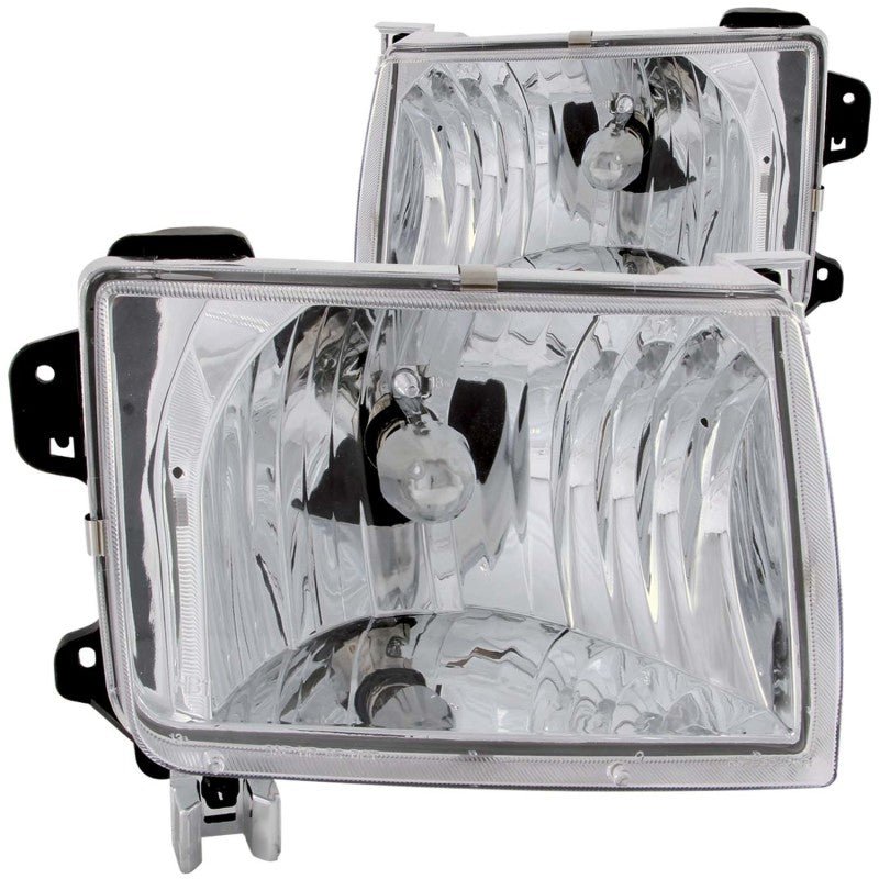 ANZO 1998 - 2000 Nissan Frontier Crystal Headlights Chrome - CPC Performance